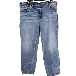 Silver Jeans Most Wanted Ankle Straight Distressed Stretch Womens Jeans sz 22